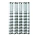 Hookless Yarndye Stripe Shower Curtain with Fabric Liner, 71 in x 74 in, Tan
