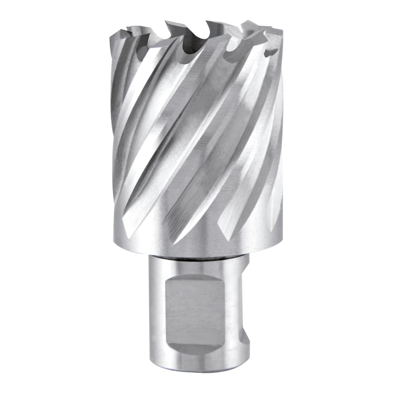 Ruko HSS Core Drill Bit with 3/4 inch Weldon Shank, CBN Ground, Bright Finish, 40.0 mm Diameter, 63.0 mm Length, R108240