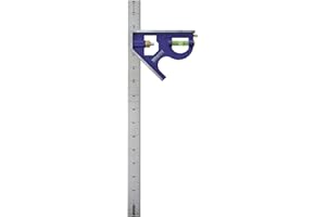 IRWIN Tools Combination Square, Metal-Body, 16-Inch (1794471) , Blue
