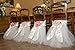 FLYPARTY Handmade Tulle Tutu Chair Skirt with Sash Bow for Party Wedding Baby Shower Home Decoration (White)
