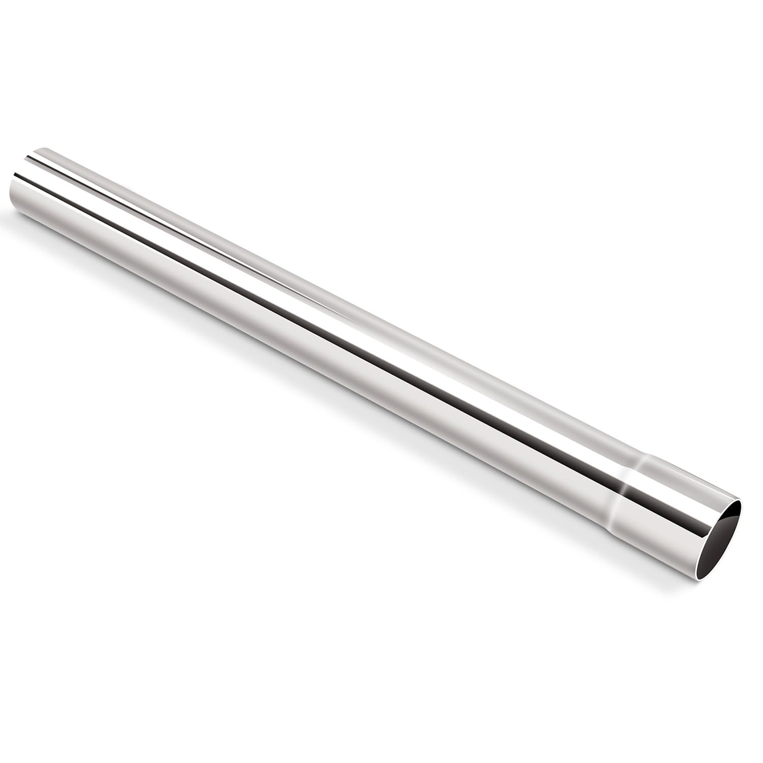 Photo 1 of 1.5 Inch Exhaust Pipe T304 Stainless Steel Exhaust Tubing (SS Tubo),Tailpipe 1.5"ID to 1 1/2OD Length 17.3" Straight Tubing, Flared, Polished Finish,Universal Connector Adapter Tubo