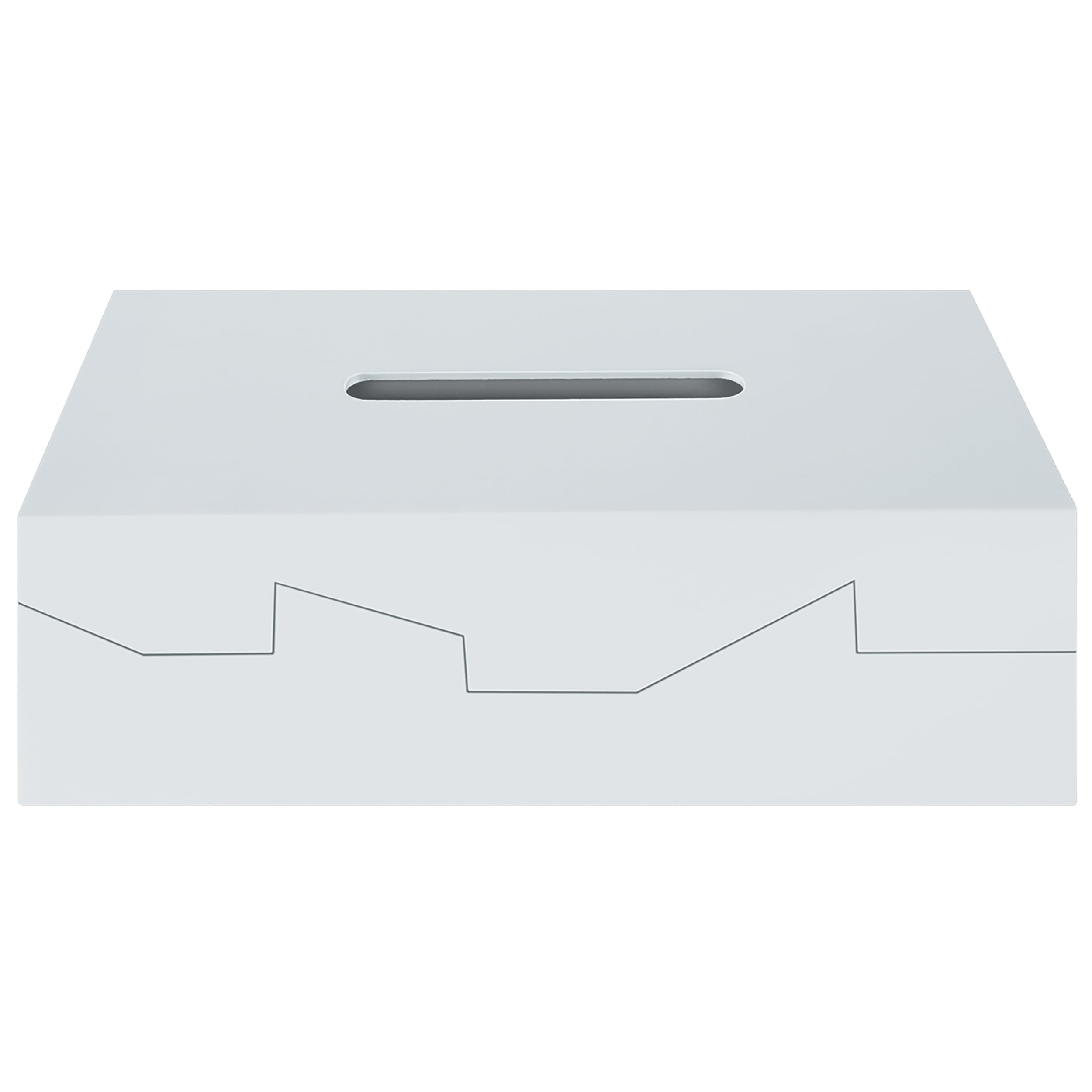 Spirella Silhouette Collection Tissue Box 24.8 x 12.8 x 8 cm, ABS, White