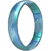 Enso Rings Handcrafted Thin Silicone Ring – Comfortable and Flexible Design – 4.3mm Wide, 1.75mm Thick