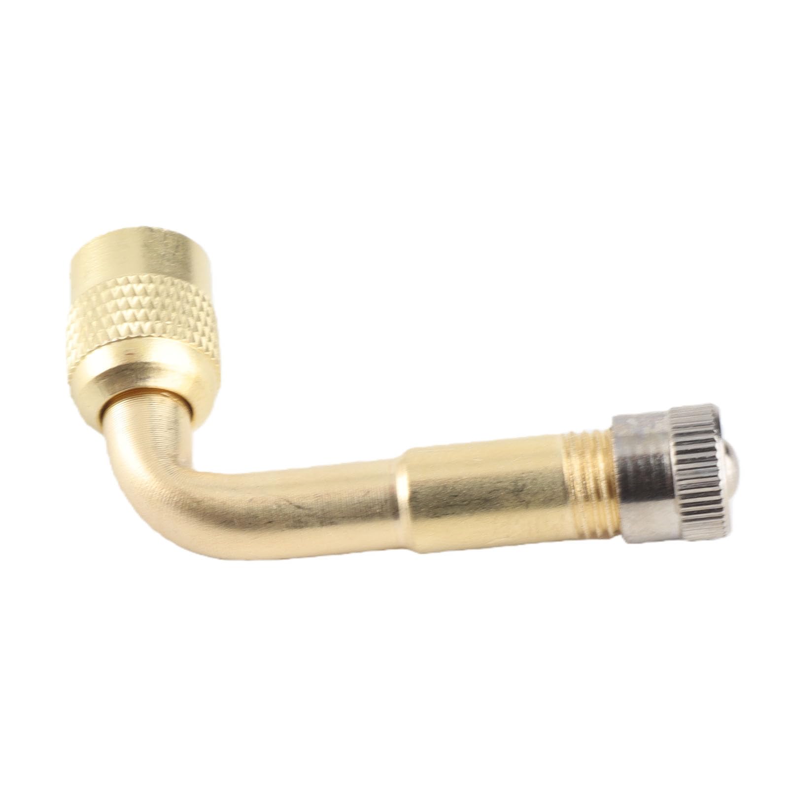90 Degree Air Tyre Valve Stem Extension Extender, Keenso Brass Air Tyre Valve Extension Adapter for Car Truck Motorcycle Bike Scooter valve tool valve stem extension