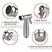 EIGSO Metal kitchen sink glass rinser,kitchen sink accessories bottle rinser,304 stainless steel anti rust glass washer,White