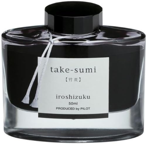 Pilot Iroshizuku Bottled Fountain Pen Ink 3-Bottle Bundle Set / Take-Sumi Black ( 69224 ) , Tsuki-Yo Teal ( 69205 ) , Kon-Peki Turquoise Blue ( 69212 )