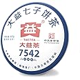 TAETEA Classic 7542 Raw PU'ER TEA, Aged Fermented Puerh Tea, Chinese Sheng Pu'er Tea Black Tea for Daily Drink and Gift (357g/12.59oz)