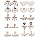 10 Pairs Ear Jacket Lotus Flower Earrings for Women and Girls trendy peekaboo unique hollow chic front and back earrings set