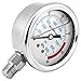 Hydraulic Pressure Gauge, 60MPA/9000PSI Base Entry NPT1/4 Pressure Gauge