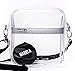 Mariela Small Clear Crossbody Shoulder Messenger Bag for Women//Stadium Approved//Transparent PVC Purse for Football Games and Concerts//NFL PGA NCAA/6.7 x 7.5 x 2.75