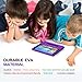 MoKo Case for All-New Amazon Fire HD 8 Tablet (7th Generation, 2017 Release Only) - Kids Shock Proof Convertible Handle Light Weight Super Protective Stand Cover for Fire HD 8, PURPLE