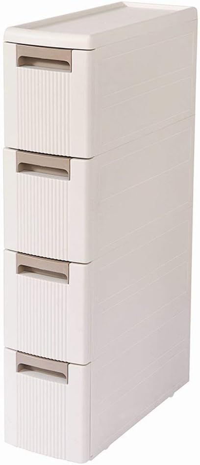 Boby 4 Storage Drawer Rolling Cart Organizer Plastic Unit On