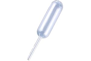 Zehhe 50Pcs 4ml Clear Plastic Transfer Liquid Dropper Pasteur Pipettes