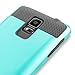 Note 4 case, Samcore Hybrid 2 in 1 Dual Layer Rugged Shockproof Case for Samsung Galaxy Note 4 case Cover [Sky Blue]