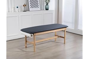 Carenovo Medical exam Table 27.5" Fixed Height for Treatment Clinic Spa (Flat) (Blue)