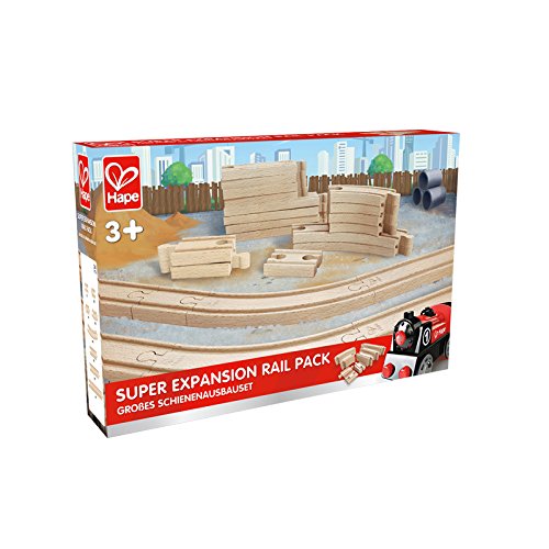 Hape Wooden Railway Super Expansion Rail Pack