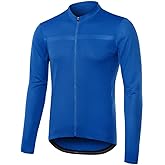 ARSUXEO Men's Cycling Jersey Long Sleeve Slim Fit Bike Jersey Biking Bicycle Cycling Shirt