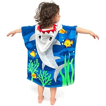 ZINGLIFE Hooded Towels for Kids Baby Boys Girls Toddlers Child Poncho Bath Towel for Beach Pool 100% Cotton Ultra Breathable Soft Enough Thick for Winter Size 24