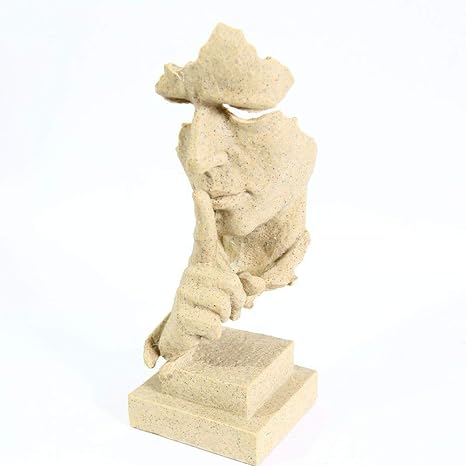 Amazon Com Zzxxbb Statues For Home Decor Statue Silence Is Gold