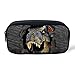 FOR U DESIGNS Cool Dinosaur Print Pencil Pouch Case Bag for Kids Girls Boys