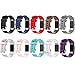 HWHMH Adjustable Replacement Sport Strap Band for Fitbit Charge 2 Fitness Watch, Classic, 10 Colors