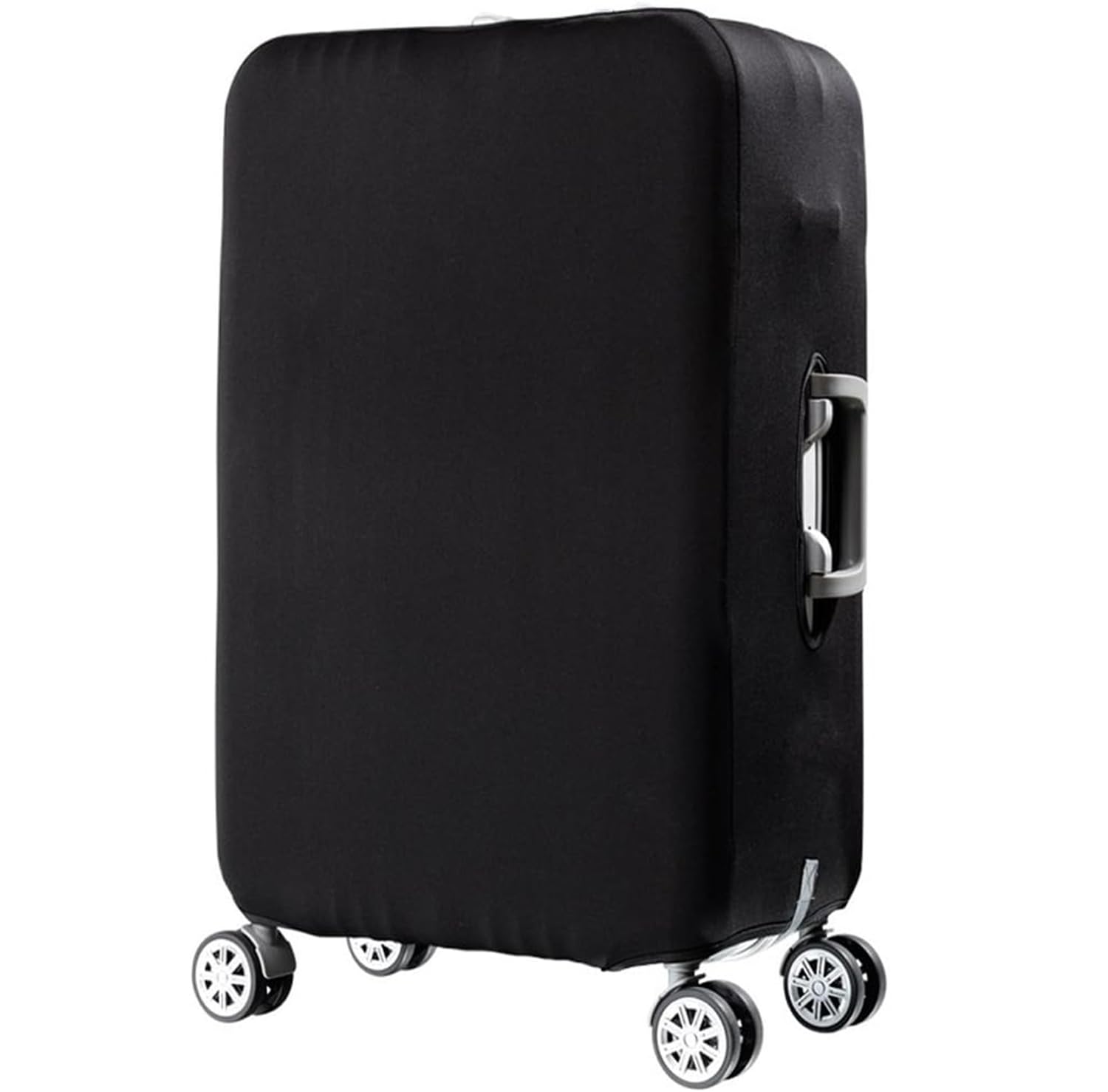 7-Mi Luggage Cover, Suitcase Protective Covers Travel Suitcase Protector with Elastic Clear Dustproof Spandex Fits 19 to 32 Inch Luggage Large(31-32”) -Black