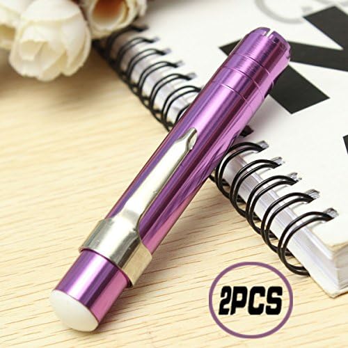 2 x Aluminum Alloy Chalk Holder Teacher's Chalk Clip Clutch (purple)