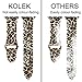 KOLEK Floral Bands Compatible with iWatch 38mm/40mm, Silicone Fadeless Pattern Printed Replacement Bands for iWatch Series 4/3/2/1, or Women/Men, M/L