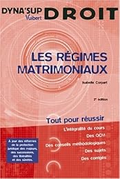 Les  régimes matrimoniaux