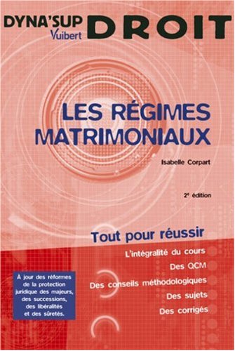 Les  régimes matrimoniaux
