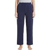 Pintage Women's Petite Cotton Lounge Pants Petite Length