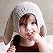 YJYdada Baby Toddler Kids Boy Girl Warm Knitted Caps Crochet Rabbit Ear Beanie Hat Winter (grey)