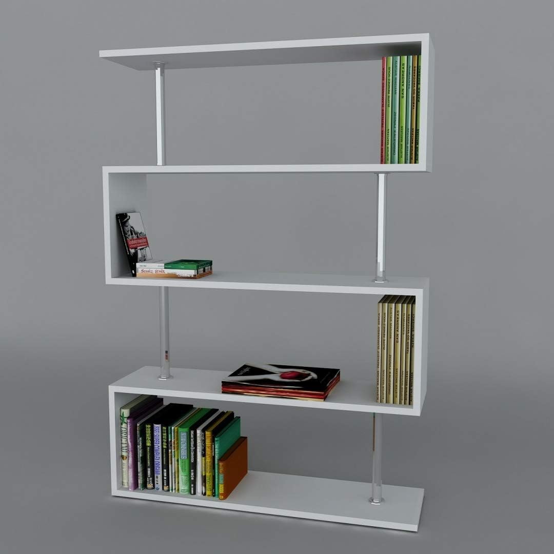 CORE Bookcase - Boolshelf - Room Divider - Shelving Unit for living room or office in modern design (White)