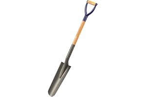 Bon 28-106 Contractor Grade Drain Spade with 33-Inch Wood Handle