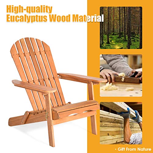 Giantex-Adirondack-Chair-Wooden-and-Foldable-Outdoor-Lounger-Chair-in-Adult-SizePerfect-for-Patio-Garden-Deck-Natural-Burlywood-Finish-34X28X3551 Giantex Adirondack Chair Wooden and Foldable Outdoor Lounger Chair in Adult-Size,Perfect for Patio Garden Deck, Natural…