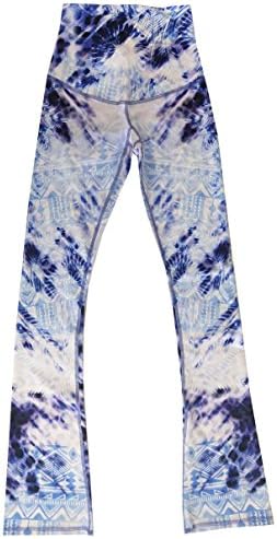 Appleletics Women's Unique Multi-Patterned Maternity Flare Yoga Pants (Large, Dreaming in Leopard)