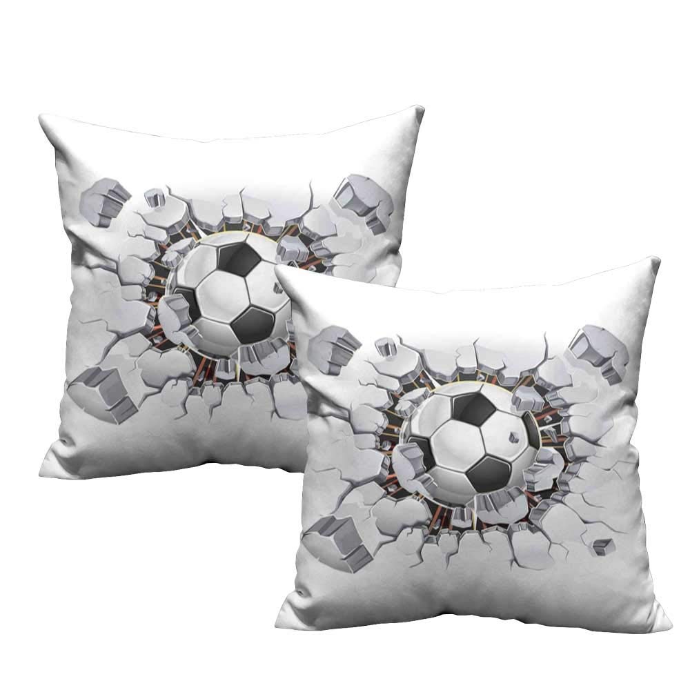 Amazon Com Zhihdecor Custom Pillow Cases Sports Decor Soccer Ball