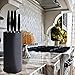 VOOV Professional 5 Piece Pure Ceramic Knife Set with Knife Block, Cutting Board and Matching Sheaths