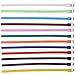 EXPAWLORER Puppy ID Collars for Litter - 12 PCS Soft Silicone Whelping Identification Collar with Record Keeping Charts, Newborn Puppy Collars in Assorted Colors, Make Holes by Yourselves.