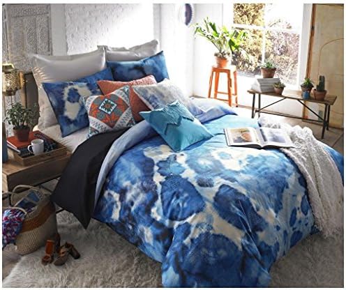 Blissliving Home 14824BEDDQUEMUL Casa Azul 92-Inch by 96-Inch 3 Piece Queen Duvet Set, Multi