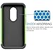 Moto X (2nd Gen) Case, Tekcoo(TM) [Tmajor Series] [Green/Black] Shock Absorbing Hybrid Rubber Plastic Impact Defender Rugged Slim Hard Case Cover Shell For Motorola Moto X 2nd Generation 2014