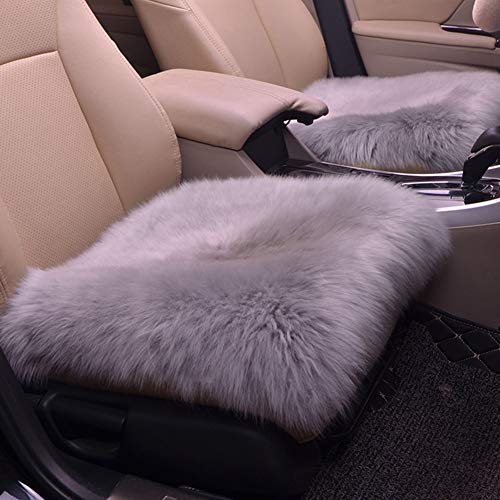 HsgbvictS Car Seat Cushion Car Seats Accessoires Cushion Universal Car Single Seat Mat Faux Fur Soft Warm Autumn Winter Cushion Cover - Yellow