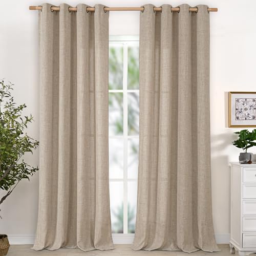YoungsTex Long Linen Curtains Length