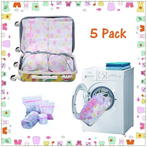 Top Q Laundry Bag Premium Mesh Wash Bag Household Home Exclusive Deluxe Washing Bag System Lingerie Bag Bra Bag for Laundry Blouse Hosiery Stocking Underwear Bra