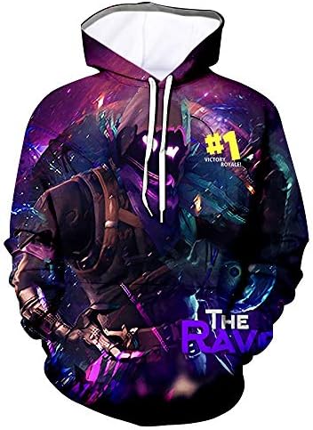 Youth 3D Printed Hooide Battle Royale Floss Sweatshirt with Pocket for Ninja Boys