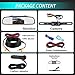 LeeKooLuu Reverse/Rear View Camera and Mirror Monitor Kit Only Wire Single Power Rear View/Full time View Optional for Car Truck with 7 LED Night Vision Waterproof Grid Lines