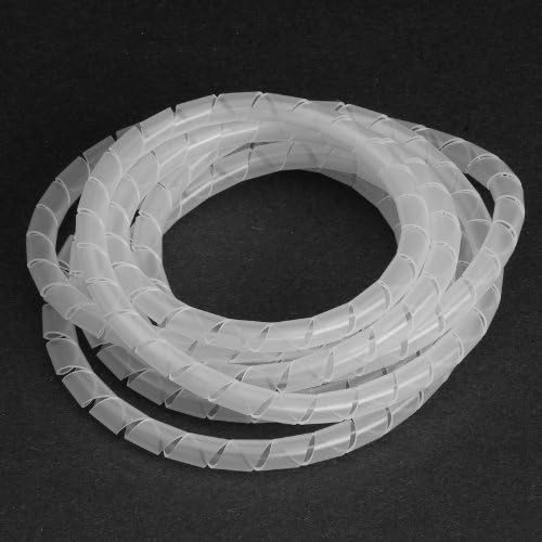 Vaisis Spiral Harness Wrap 0.394" (10mm) Outside Diameter, Translucent, 33 ft.