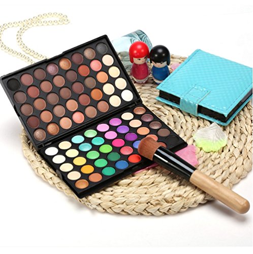 NOMSOCR 80 Colors EyeShadow Pallete Makeup Professional Glitter Shimmer Long Lasting Pigment Smokey & Matte Waterproof Eye Shadow Pallete Cosmetic Set (A)