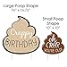 Big Dot of Happiness Oh Crap, You're Old - Funny Yard Sign and Outdoor Lawn Decorations - Poop Birthday Party Yard Signs - Set of 8