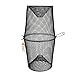 Pisfun Minnow Trap Crawfish/Ell/Grass Shrimp/Crawdads Trap Steel Bait Traps Storage Fishing Net Bucket (9 x 17.7-Inch)